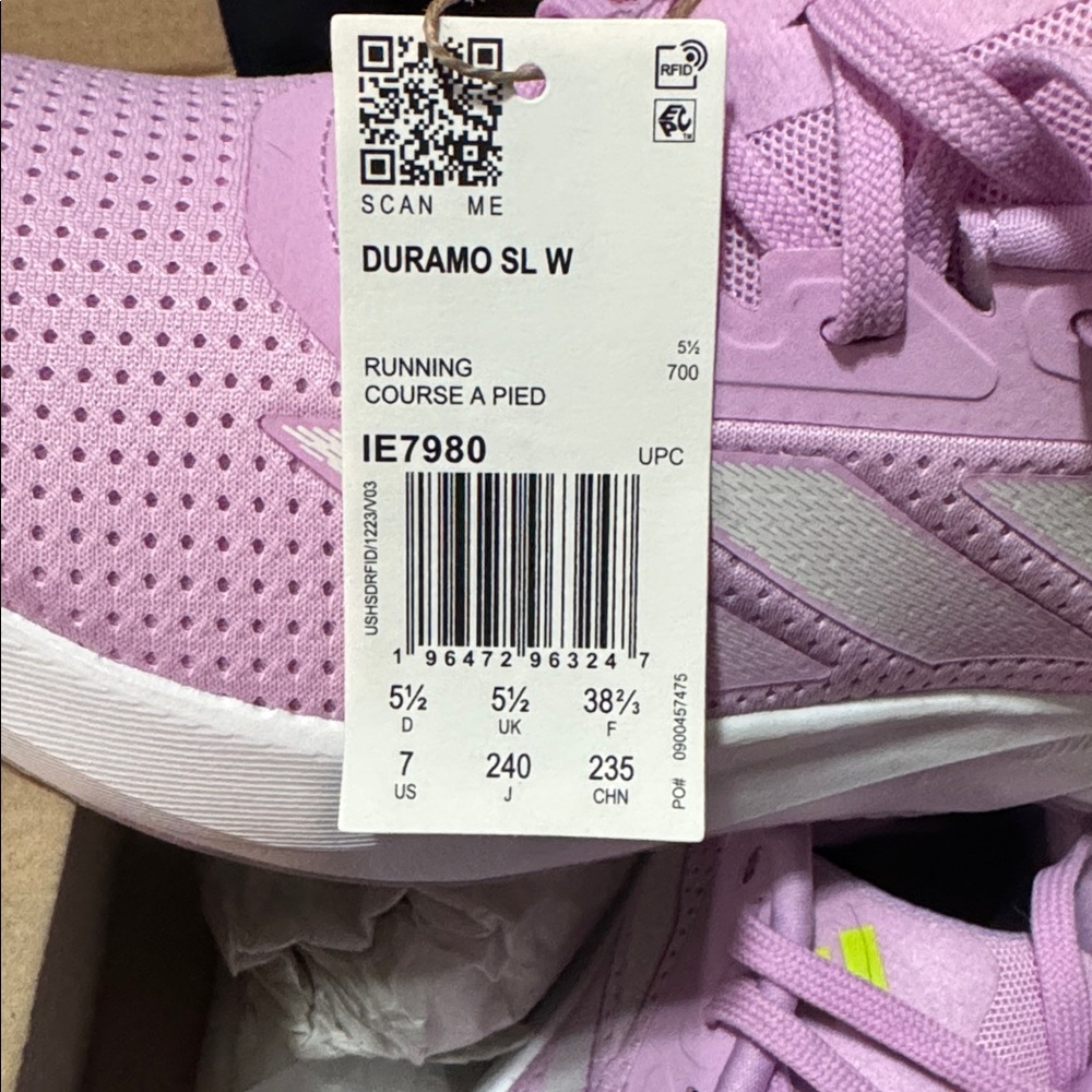 Adidas Women’s Light Pink Sneakers - Picture 6 of 9
